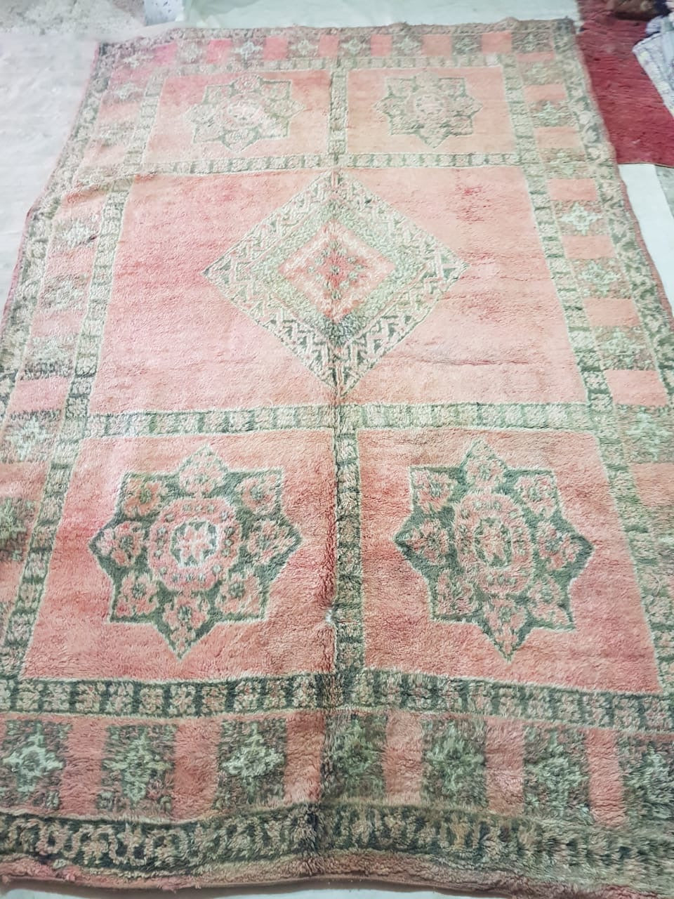 Pure wool handwoven Moroccan rug- Amiah