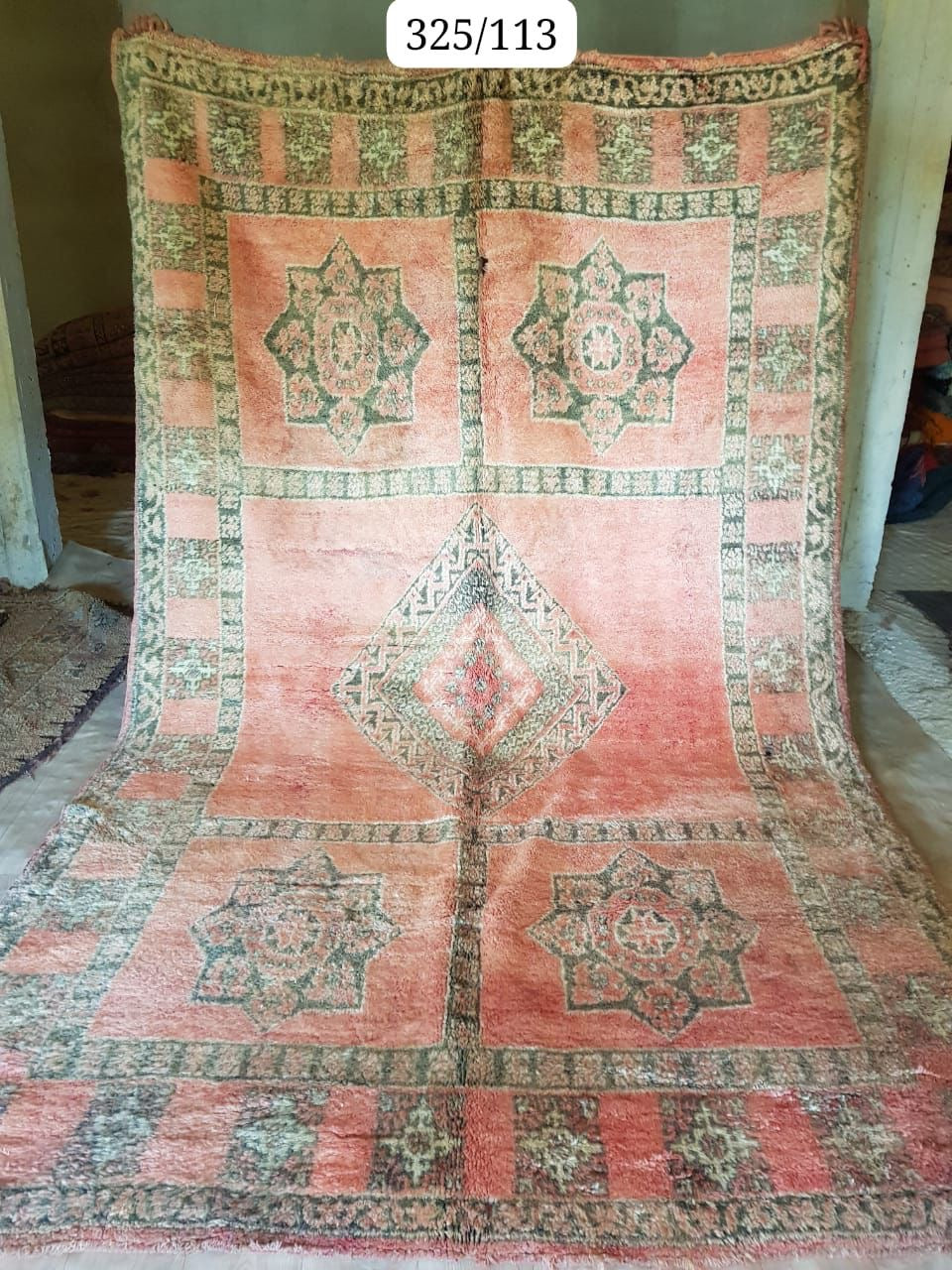 Pure wool handwoven Moroccan rug- Amiah