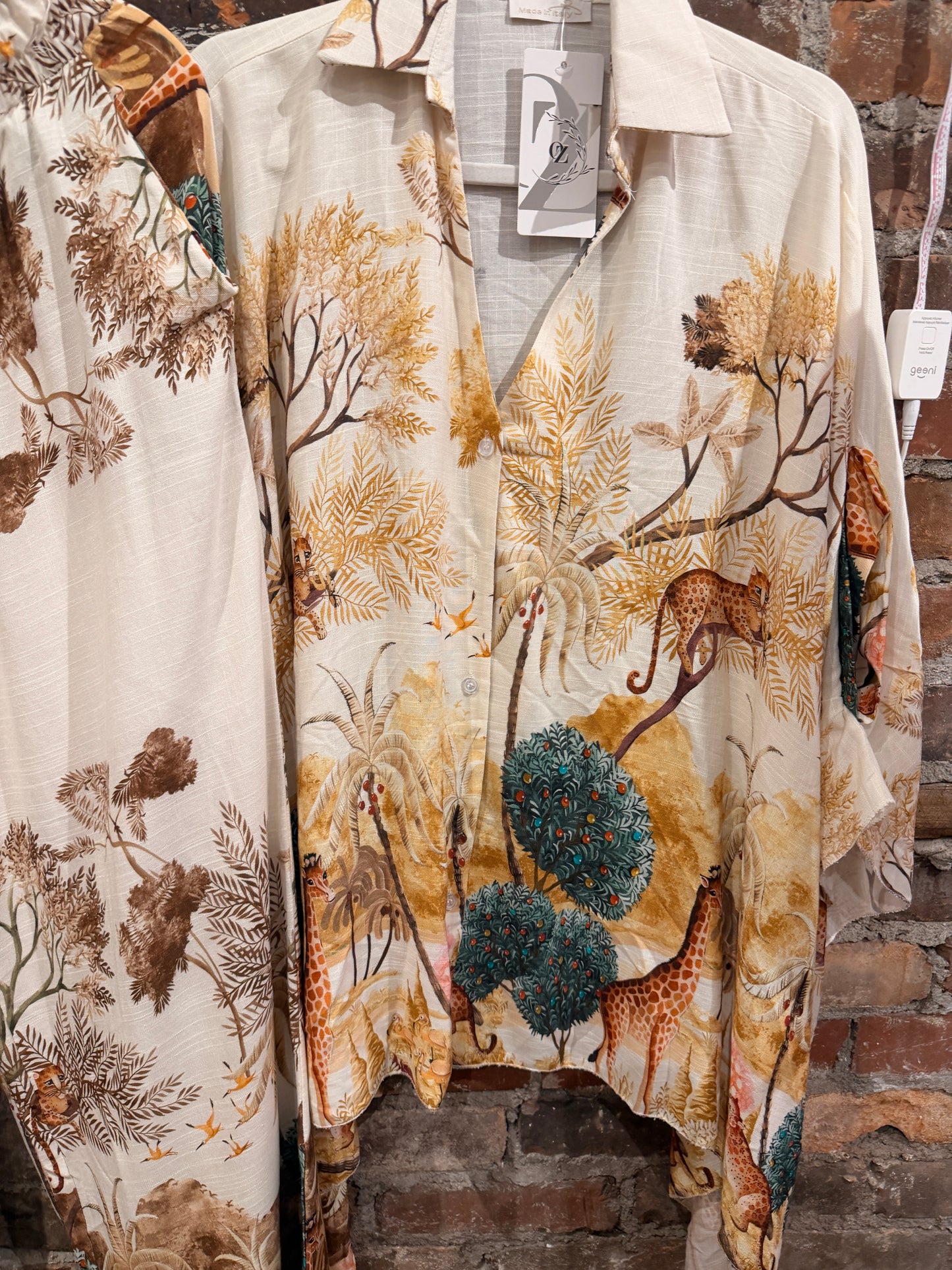 Painted linen poncho top - mustard