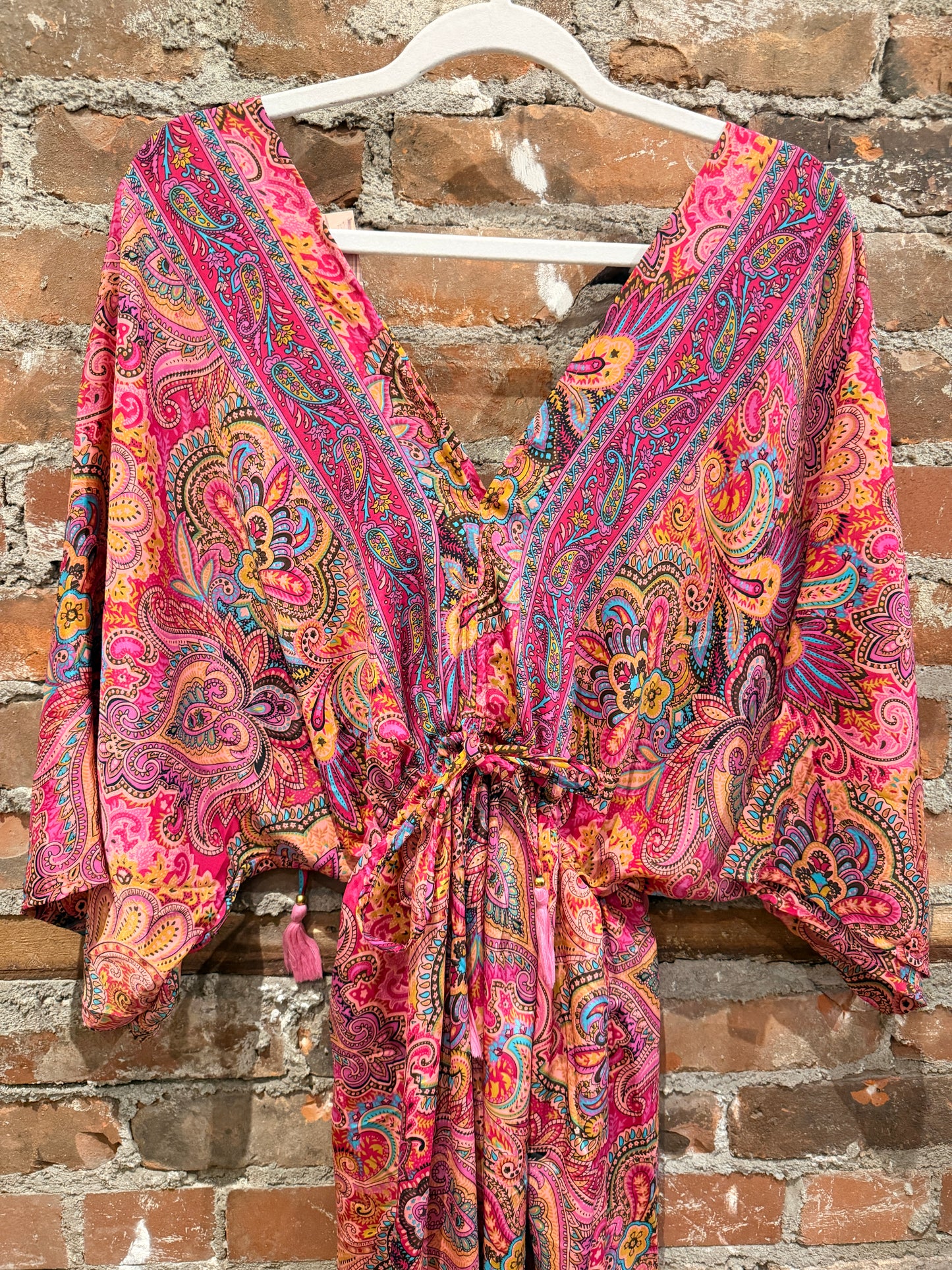 The Lotus Dress- fushia/coral