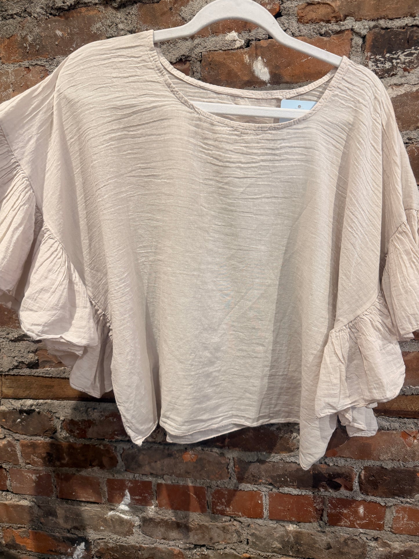 Cotton butterfly top