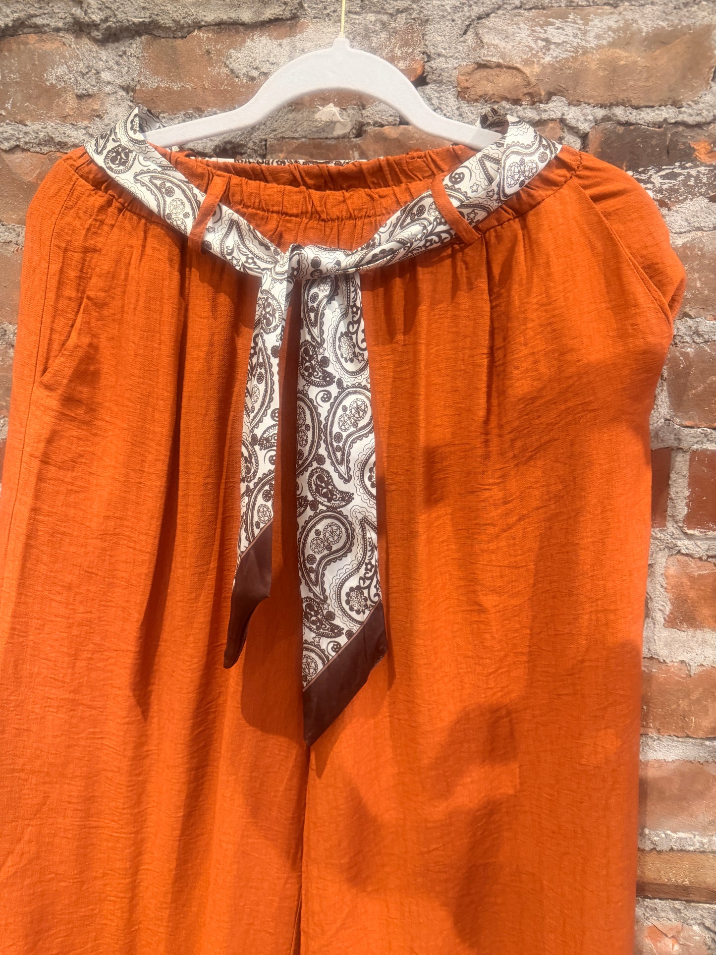 Silky trousers -rust