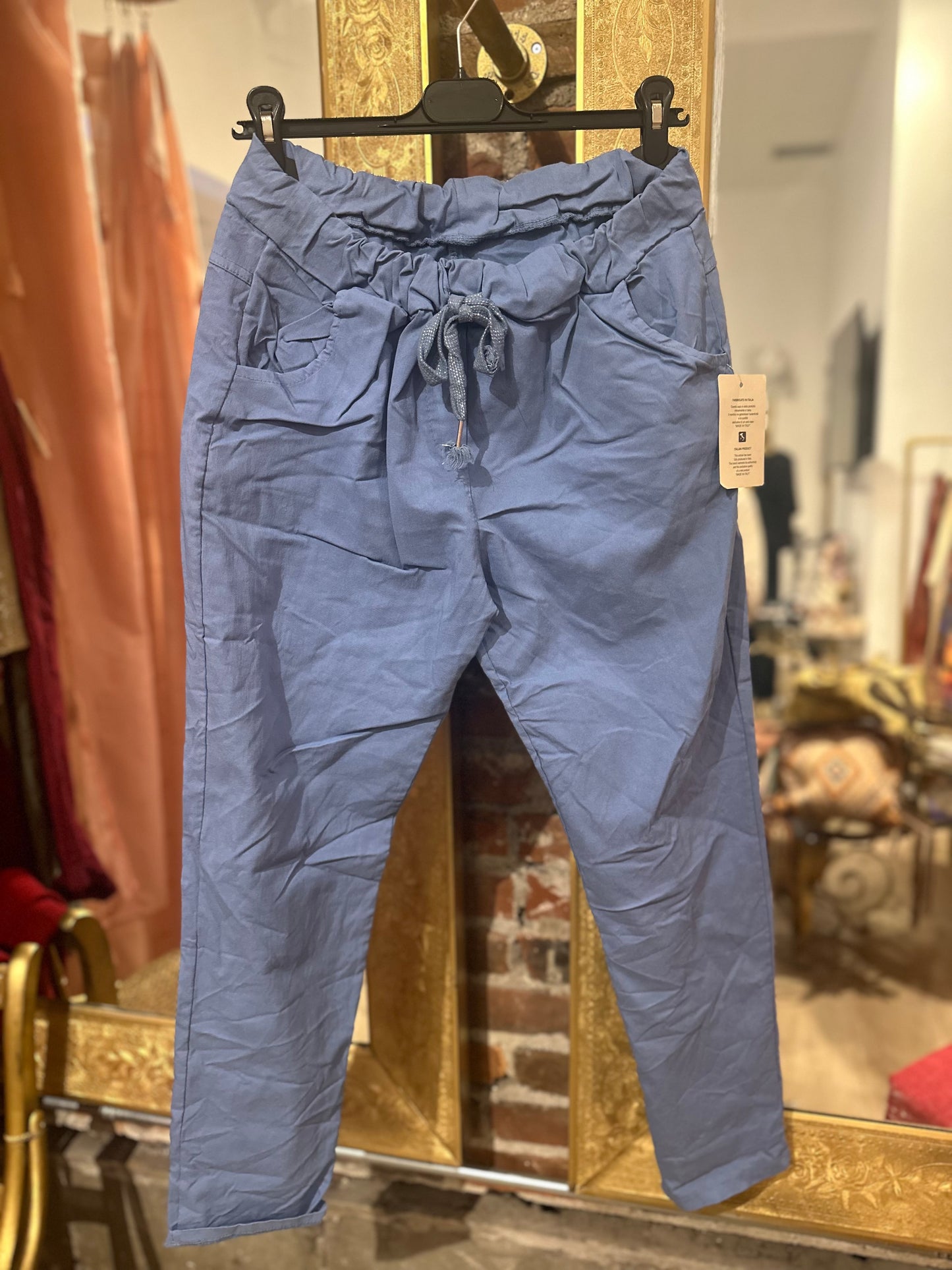 Magic pants -denim blue