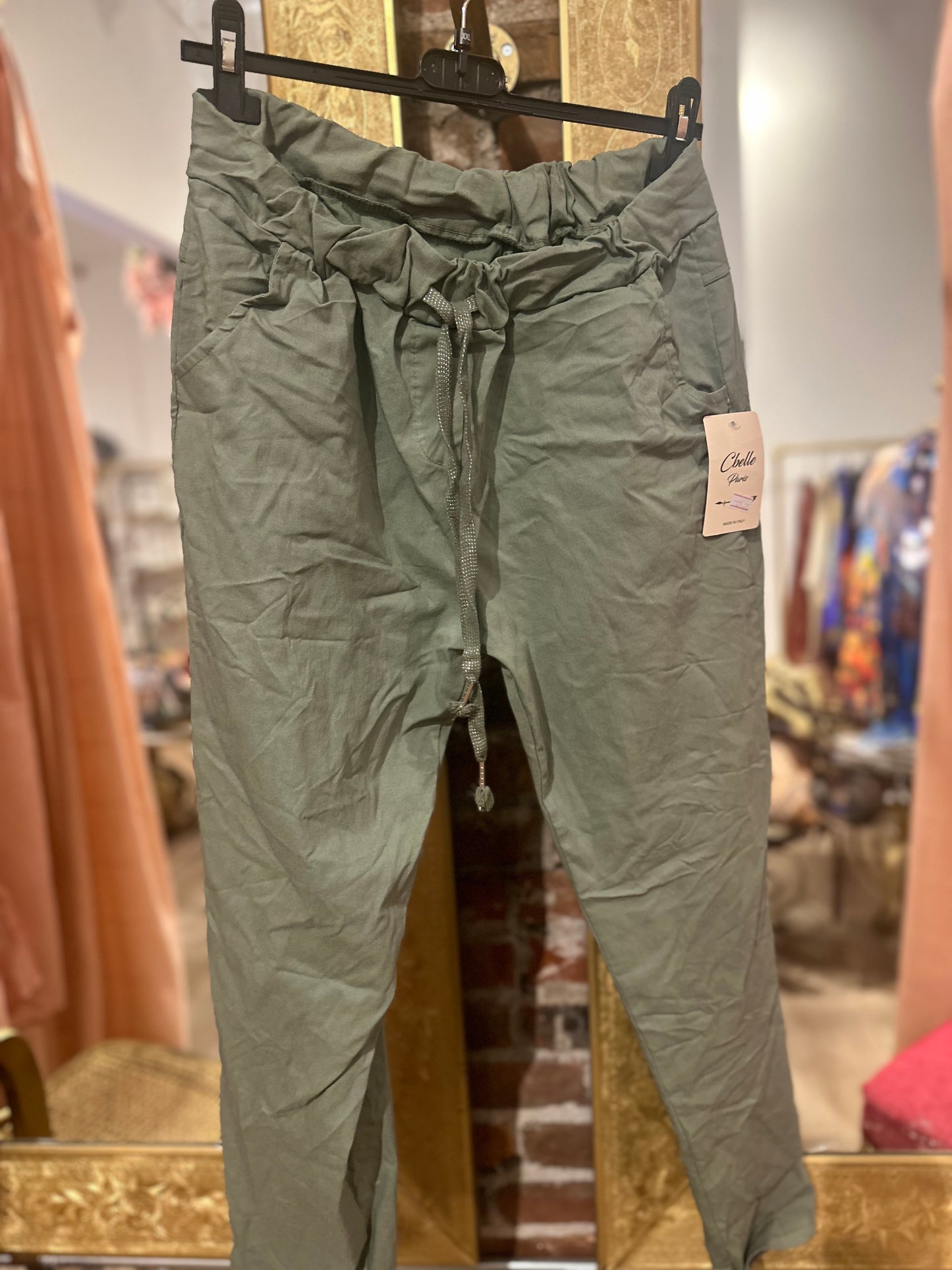 Magic pants -army green