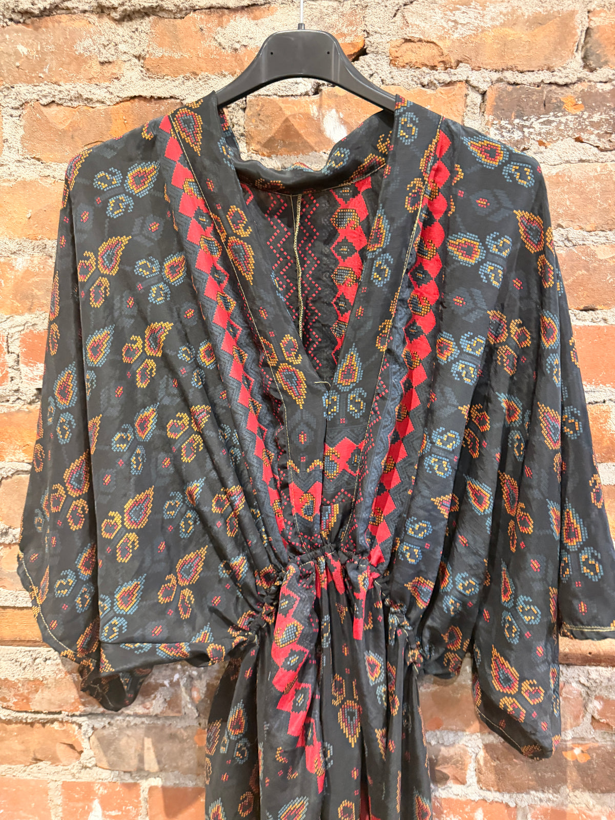 The Pheonix Dress- black/red