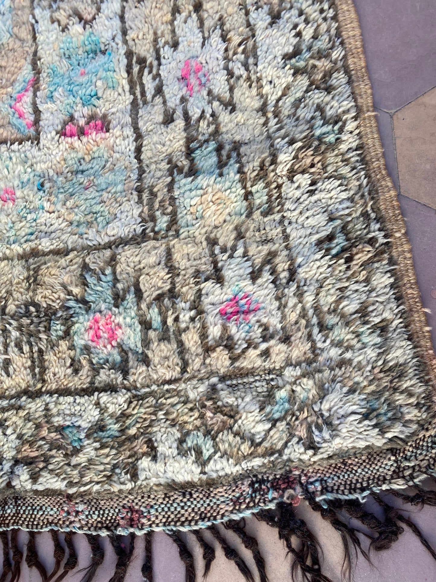 Pure wool handwoven Moroccan rug- Chaima (Copy)
