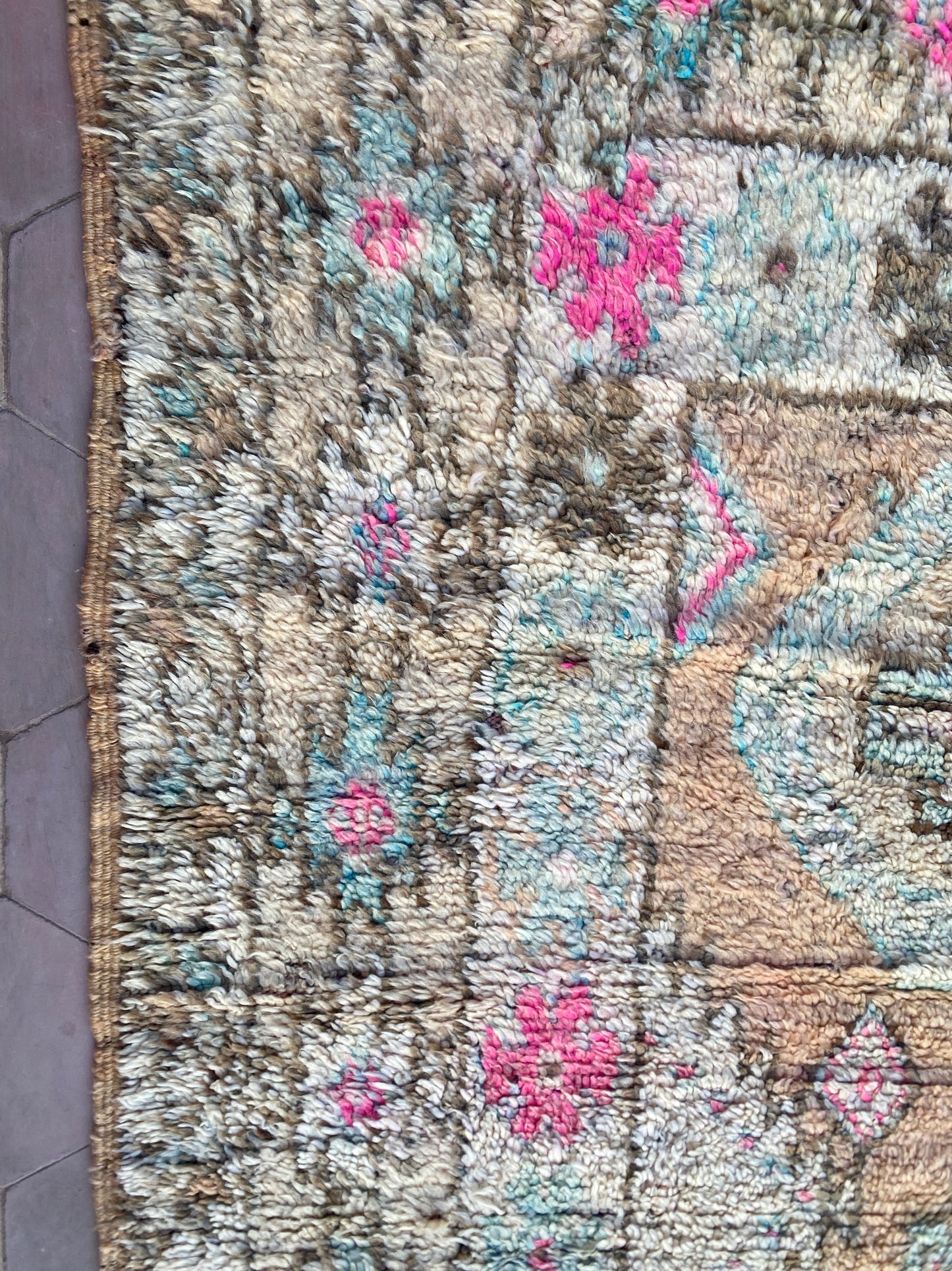 Pure wool handwoven Moroccan rug- Chaima (Copy)