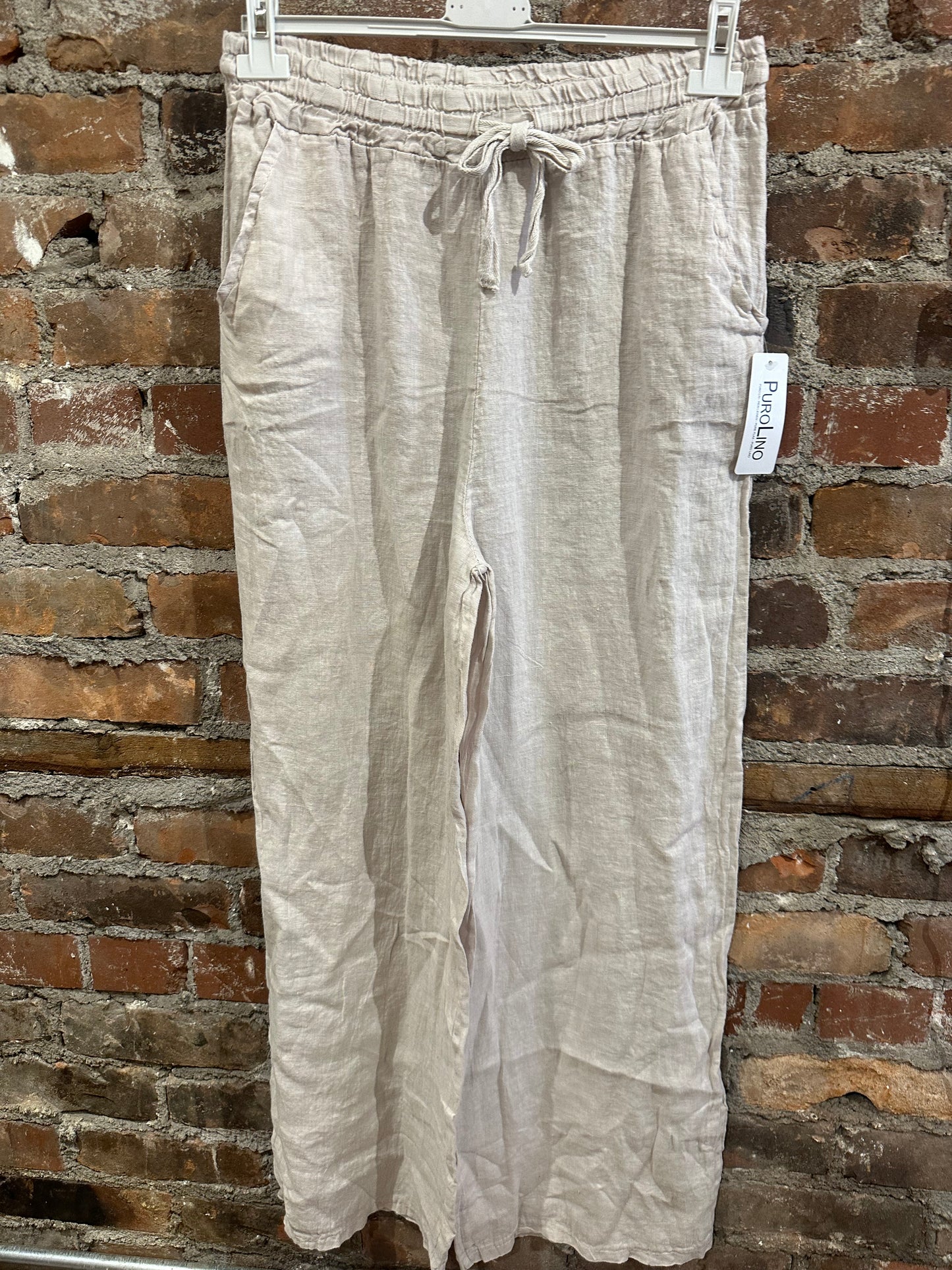 Linen trousers- beige
