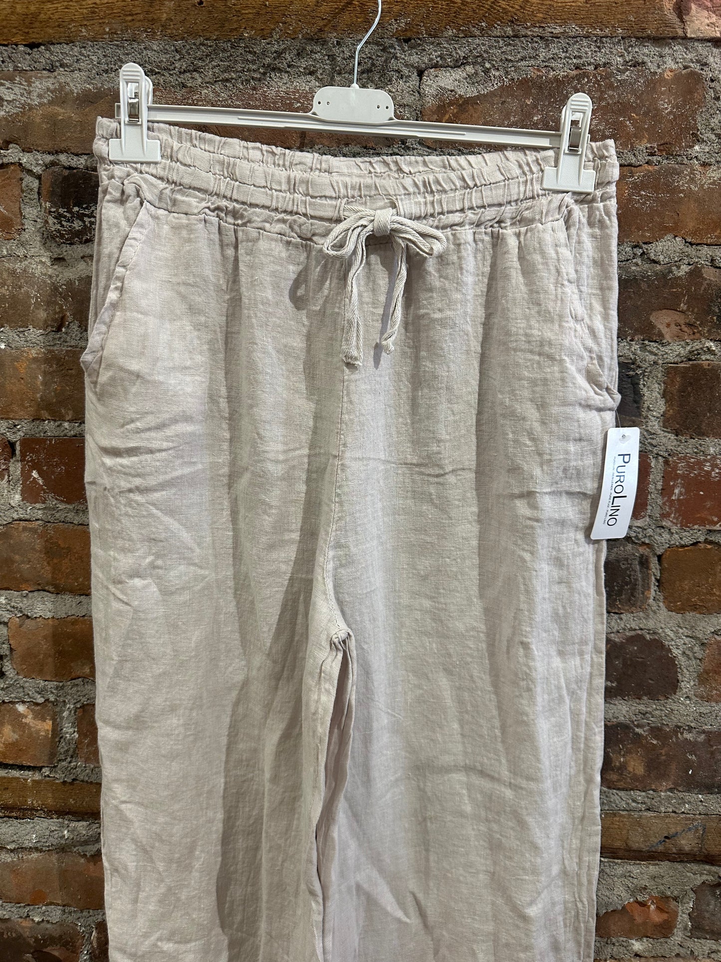 Linen trousers- beige