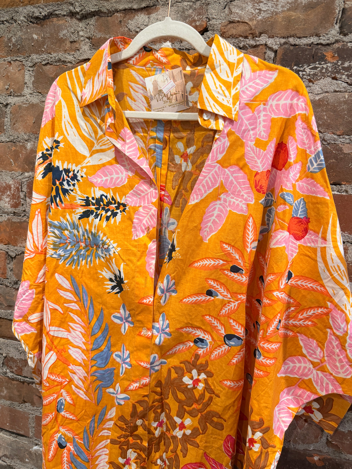 The Painters Shirt -yellow/multi