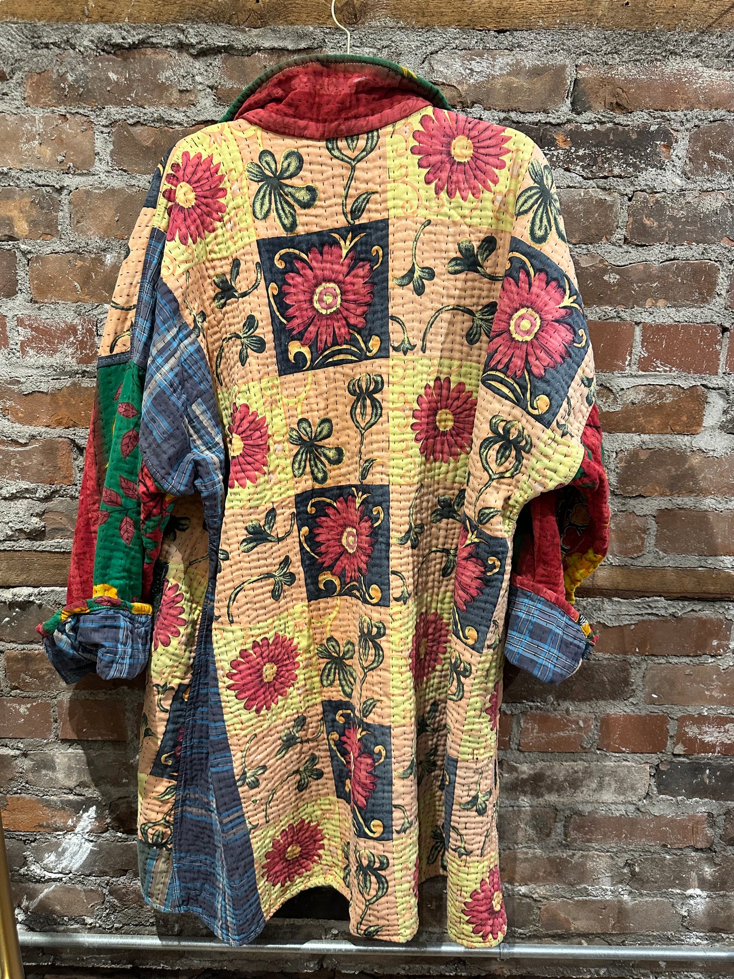 Reversible Kantha Coat- multi