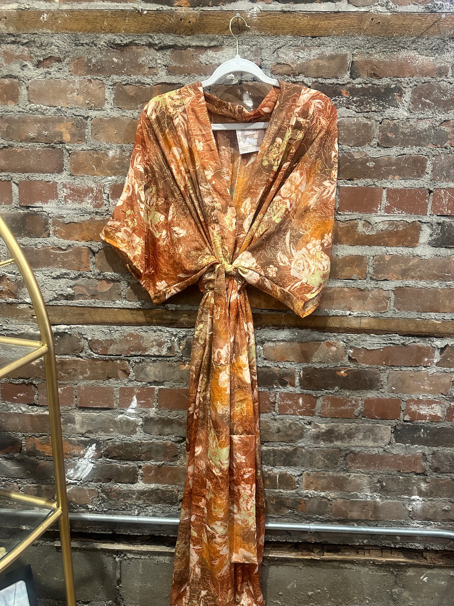 The Haven kimono sleeved dress- rust