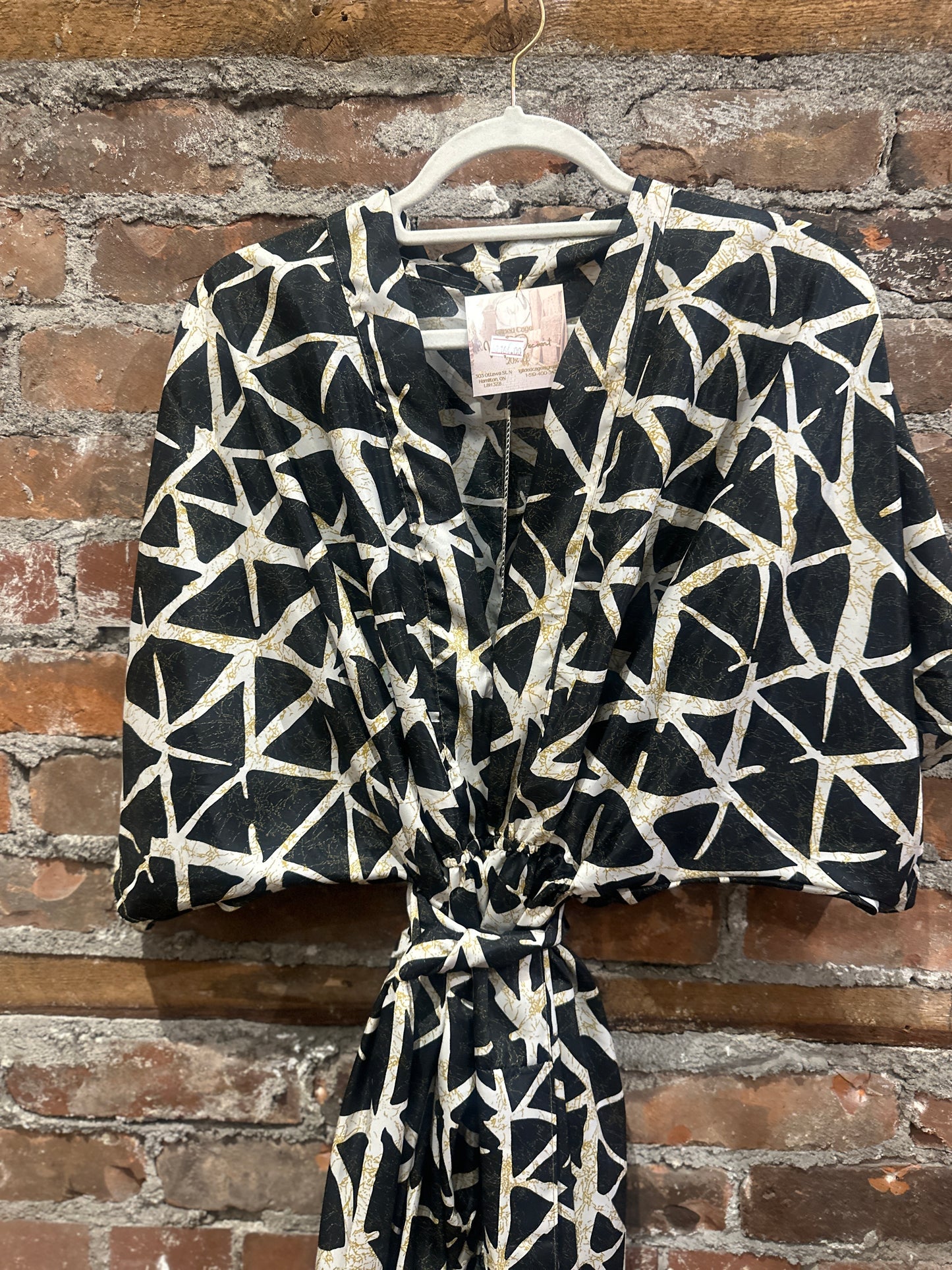 The Haven kimono sleeved dress- black