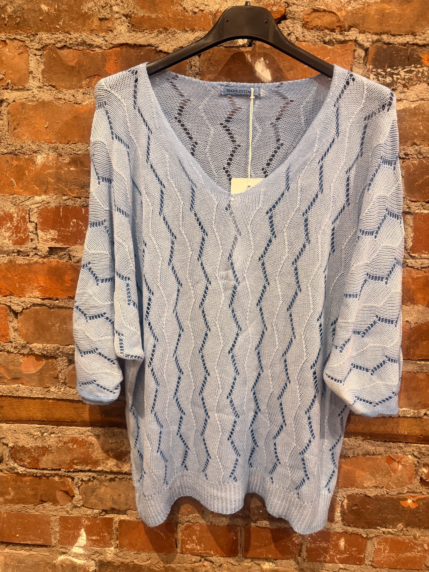 Dolman sweater- bright cornflower blue