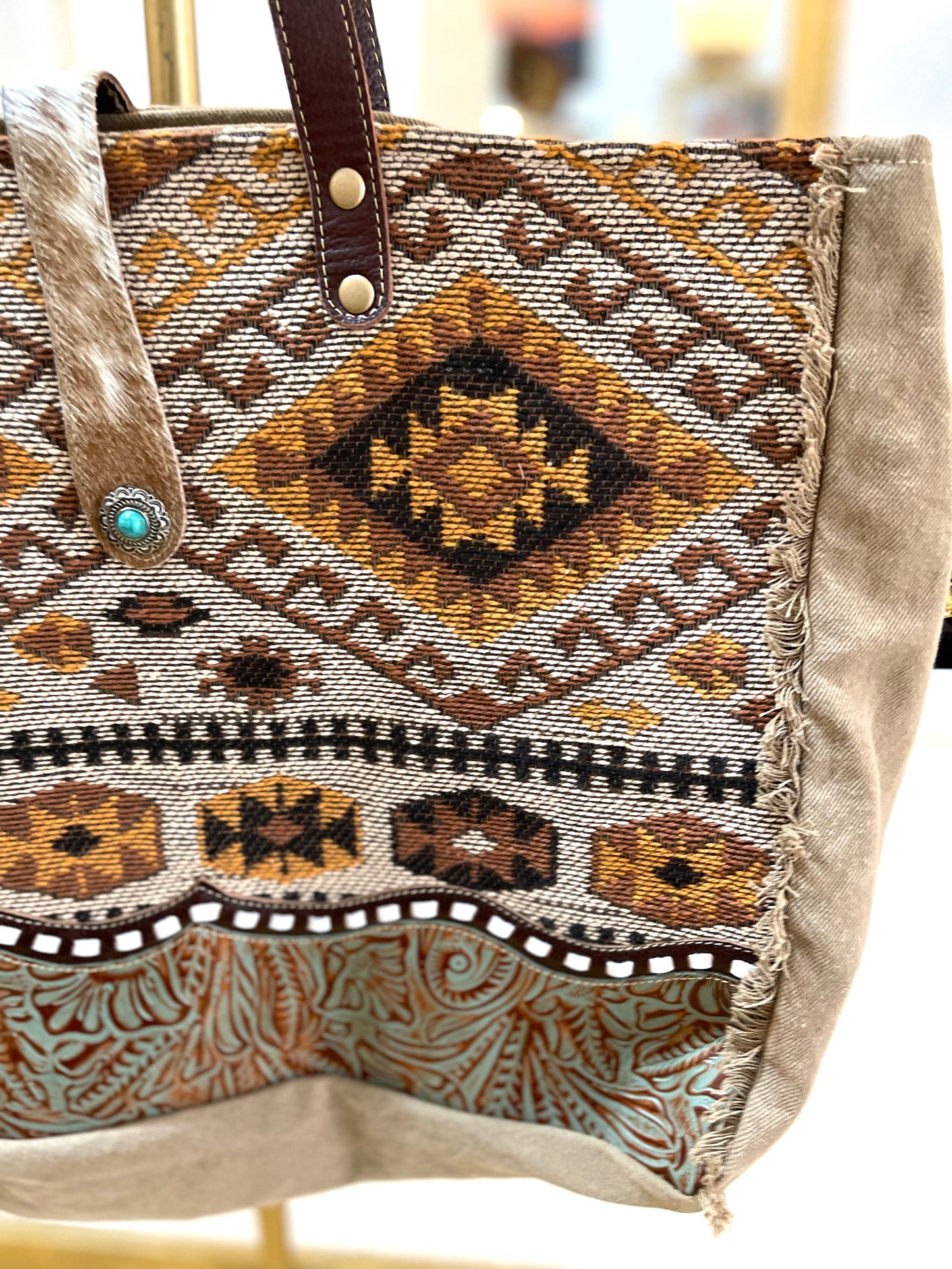 Yellowstone weekender bag -yellow
