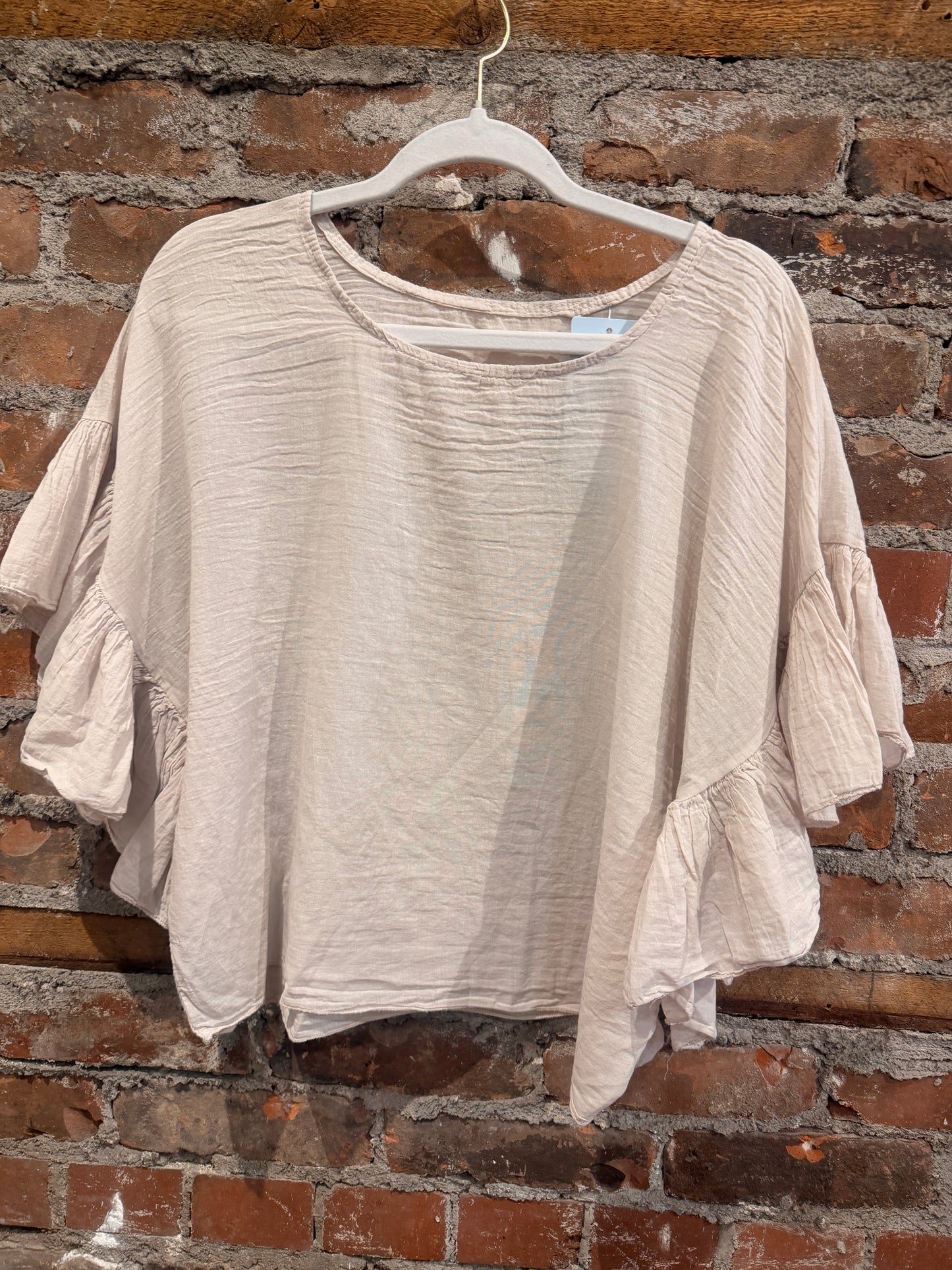 Cotton butterfly top