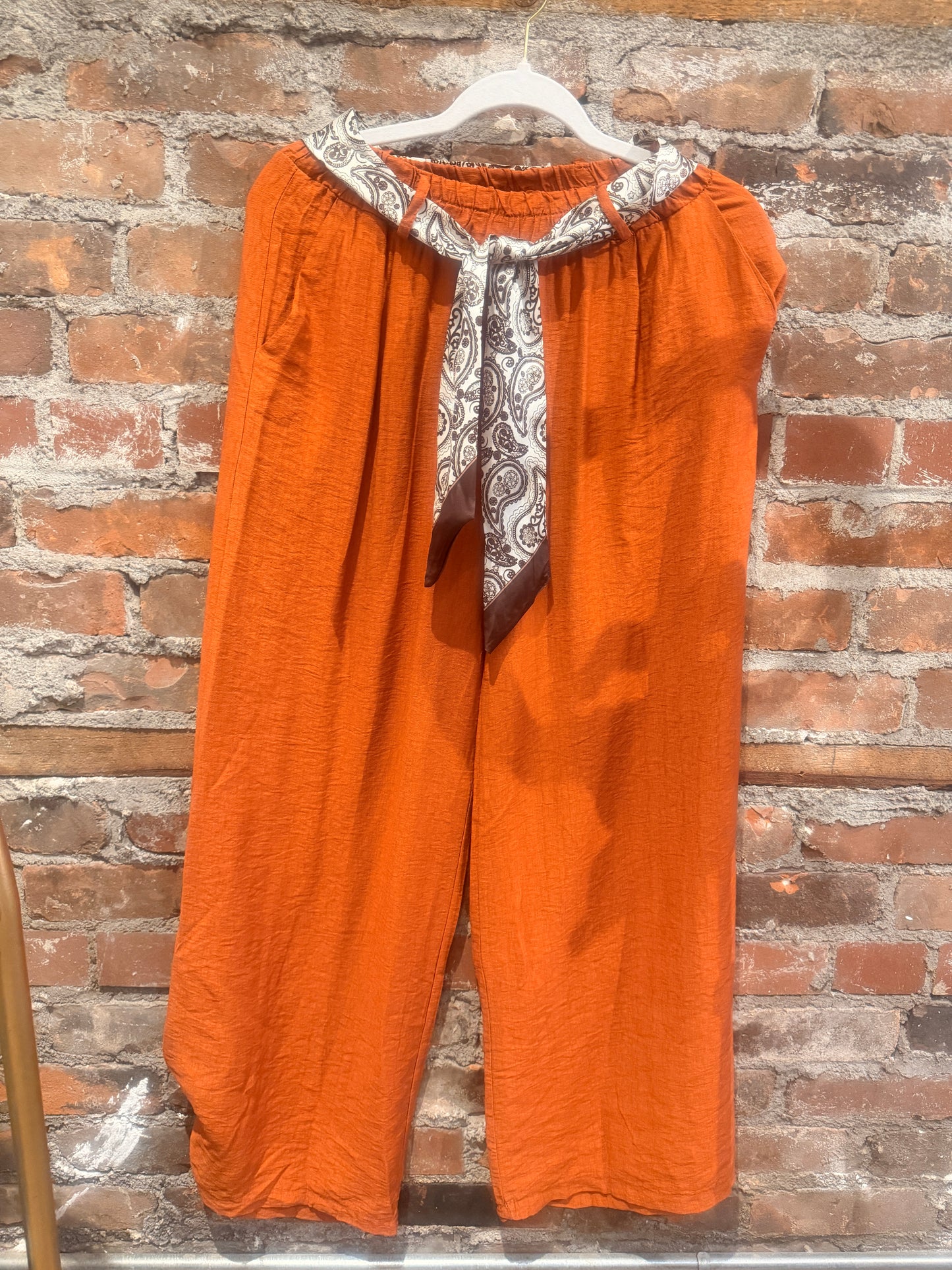 Silky trousers  -rust