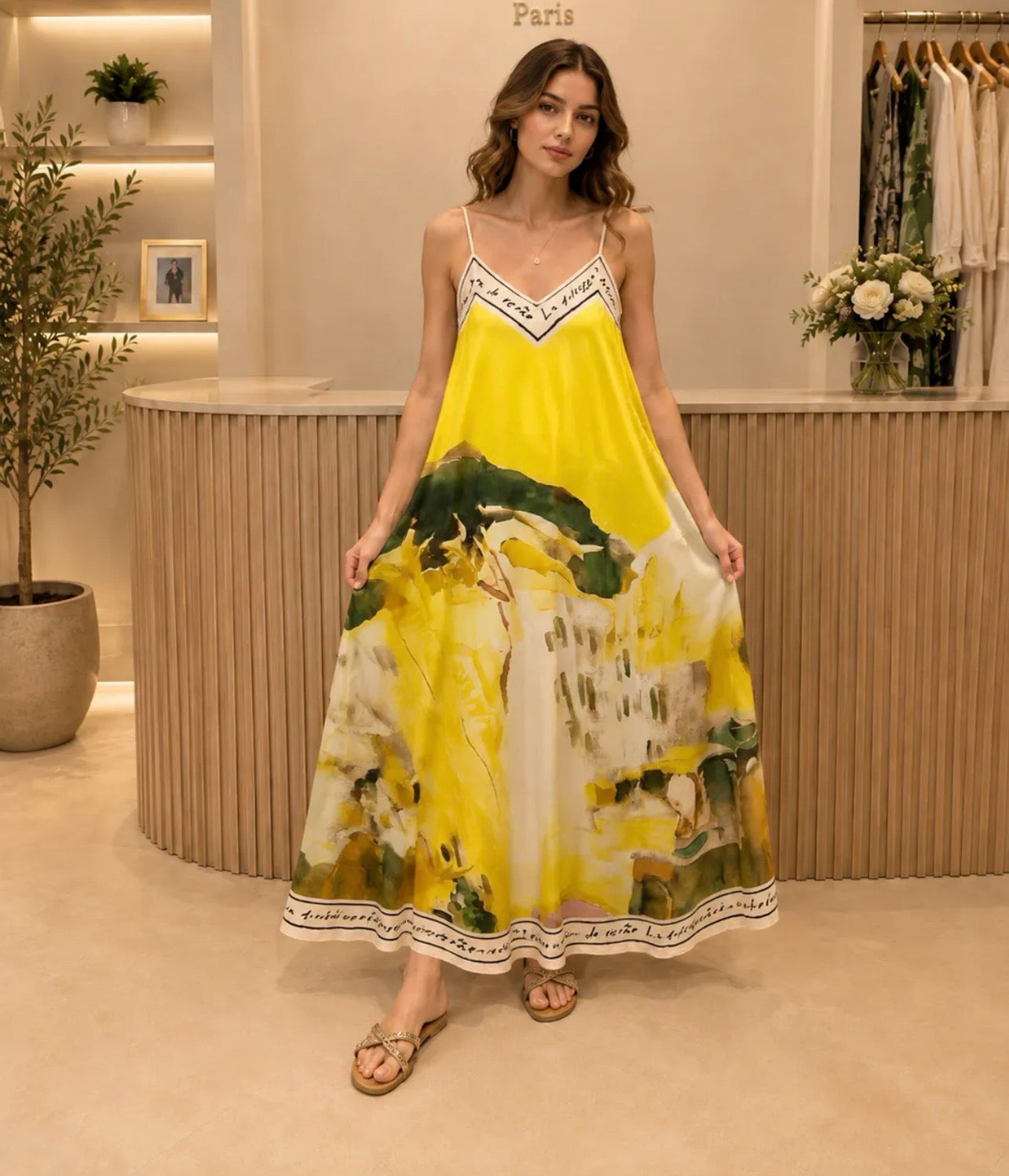 The Painted Dress - Yellow
