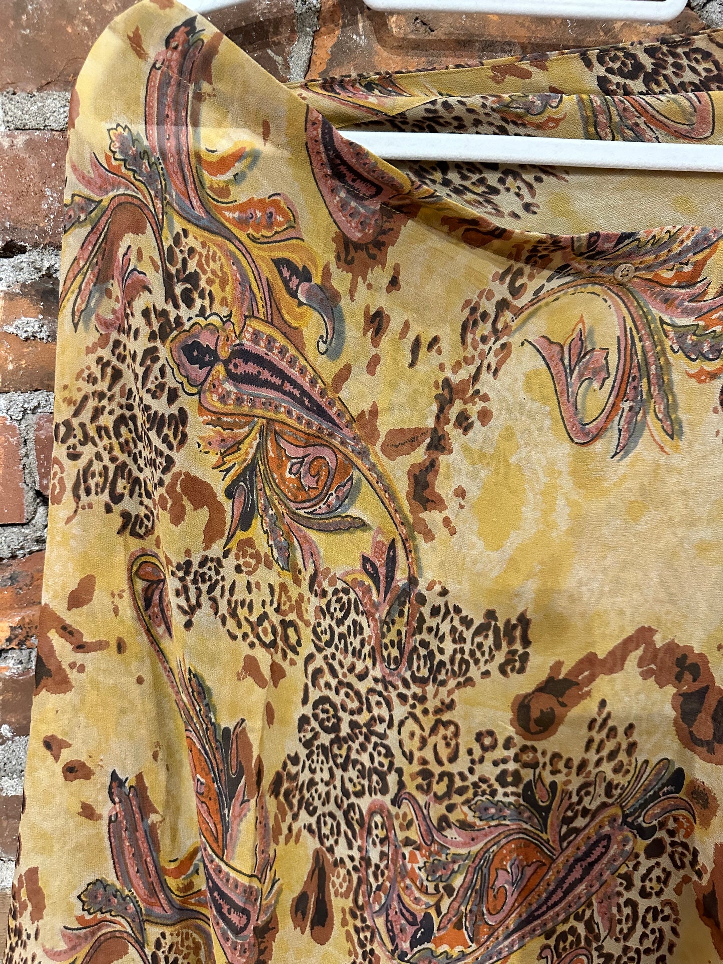 Vintage silk multi way cape- leopard