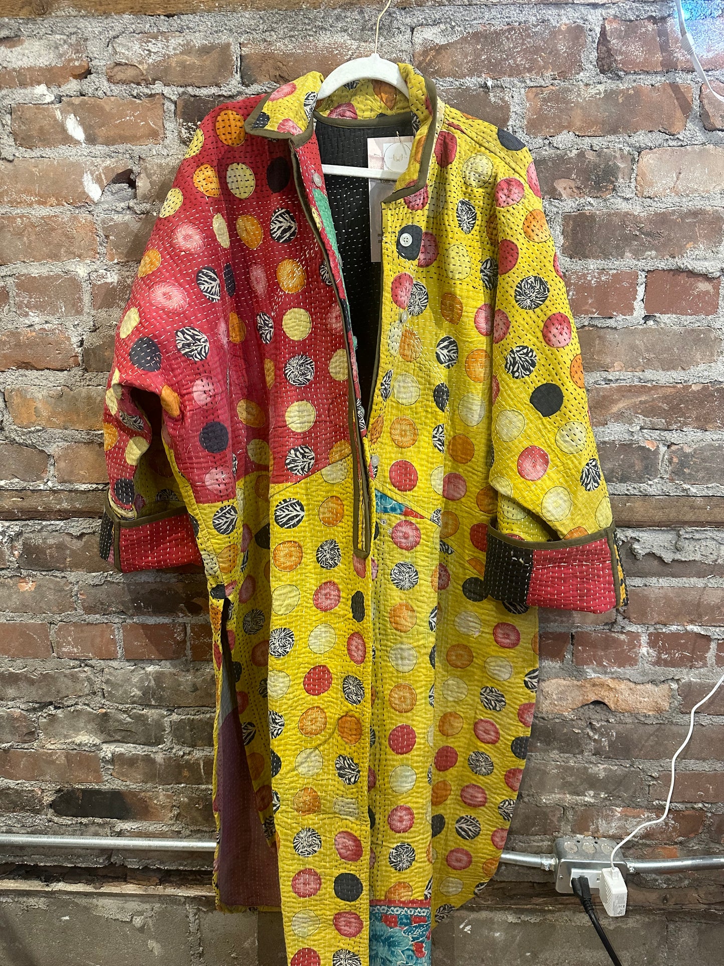 The Dahlia Jacket - yellow/red/multi