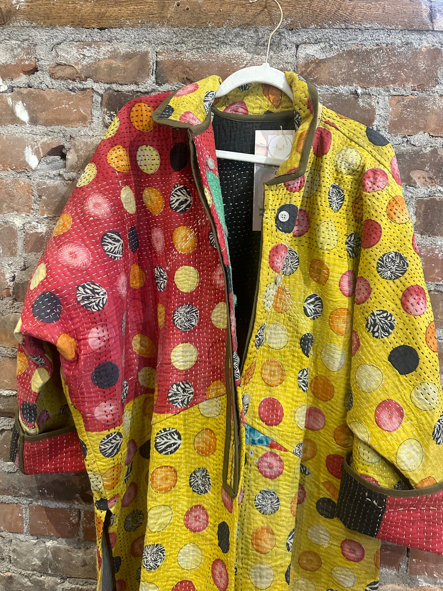 The Dahlia Jacket - yellow/red/multi