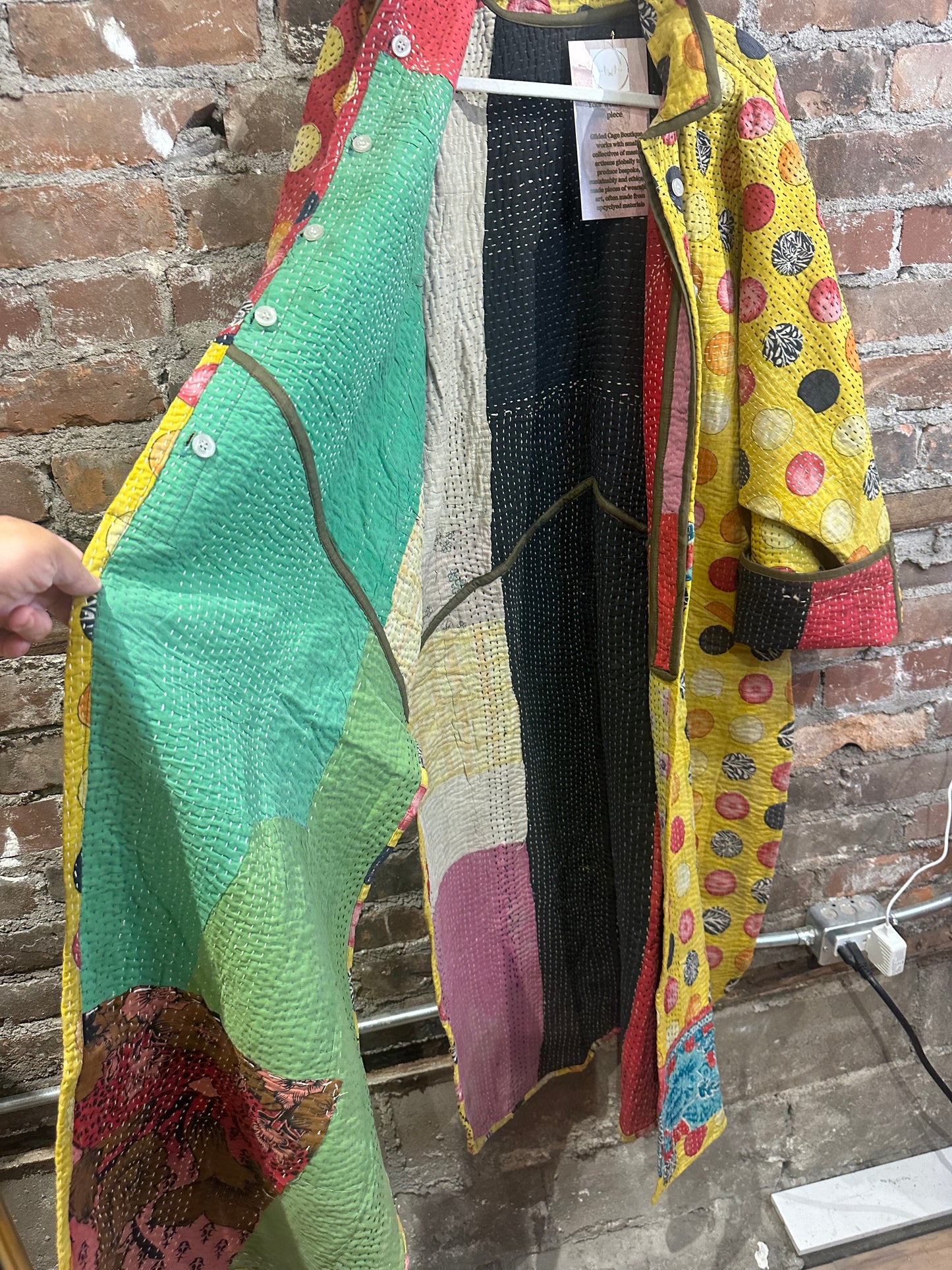 The Dahlia Jacket - yellow/red/multi