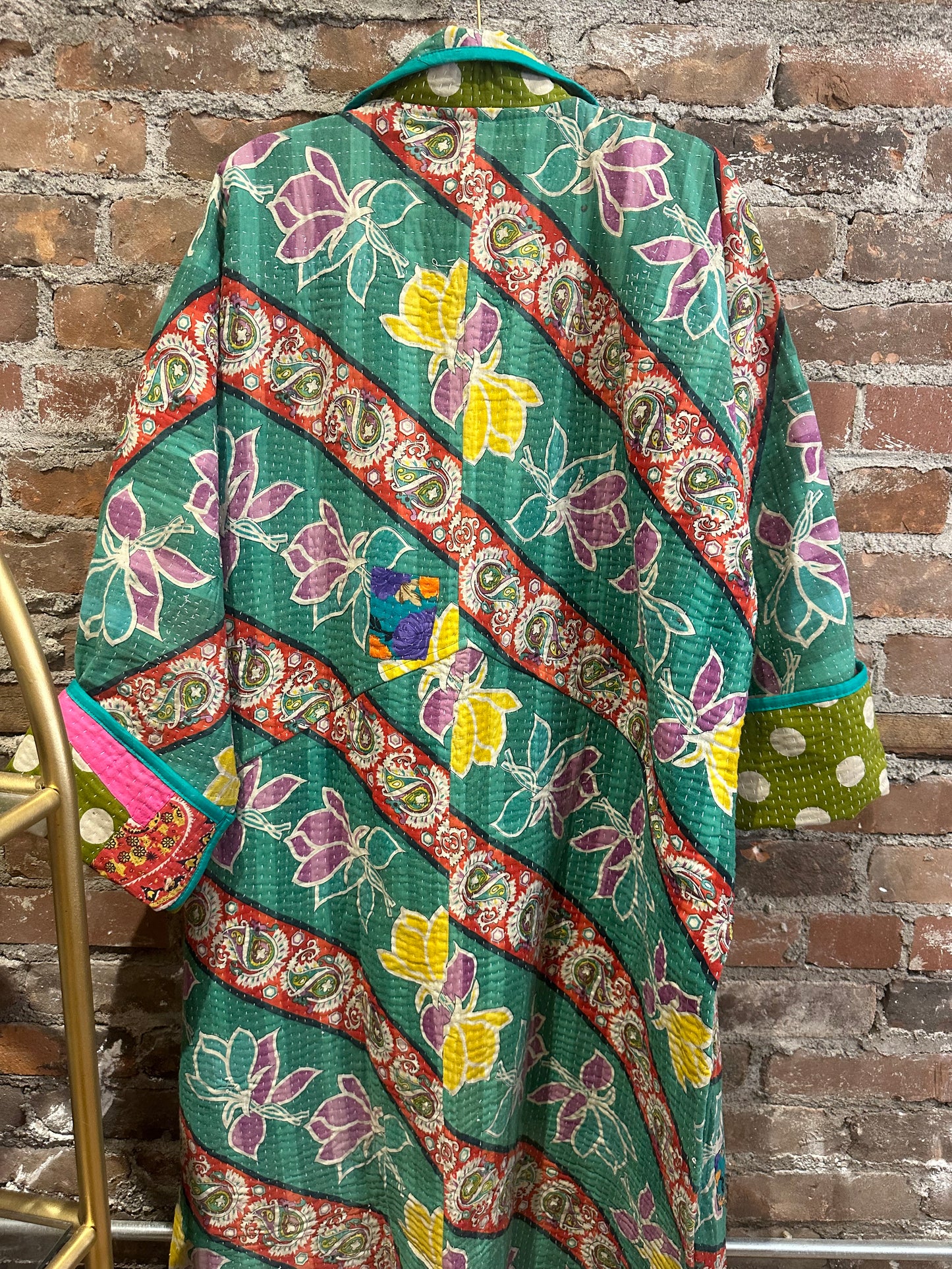 The Dahlia Jacket -Green/Yellow/Multi