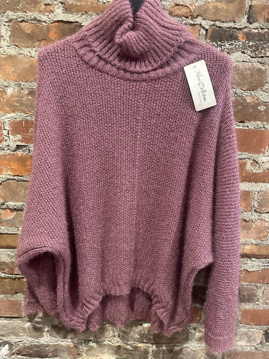 Mauve fluffy sweater