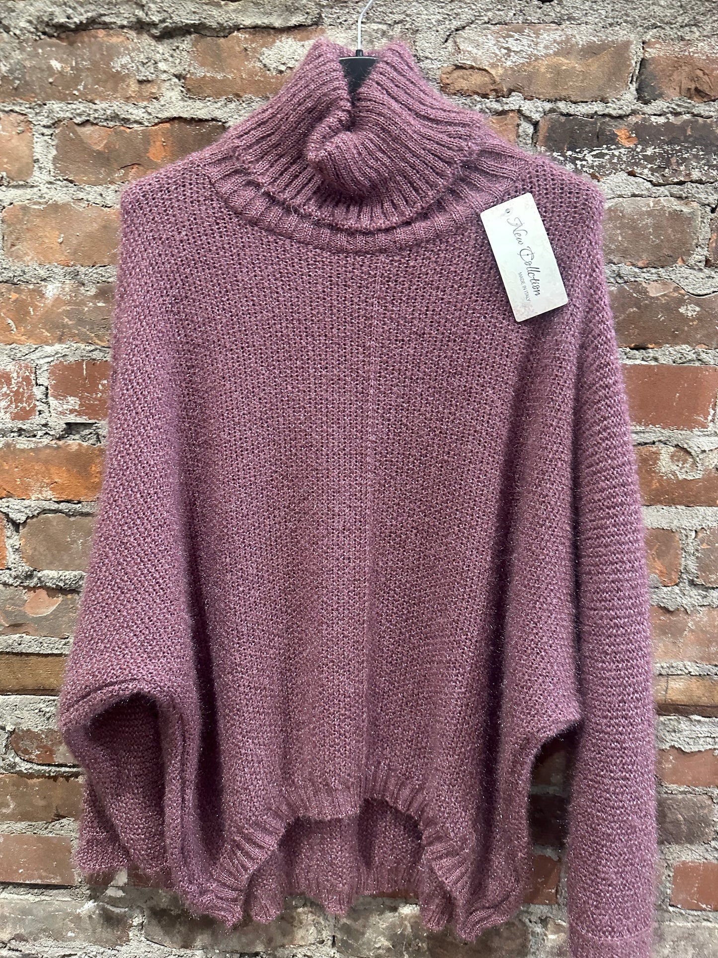 Mauve fluffy sweater