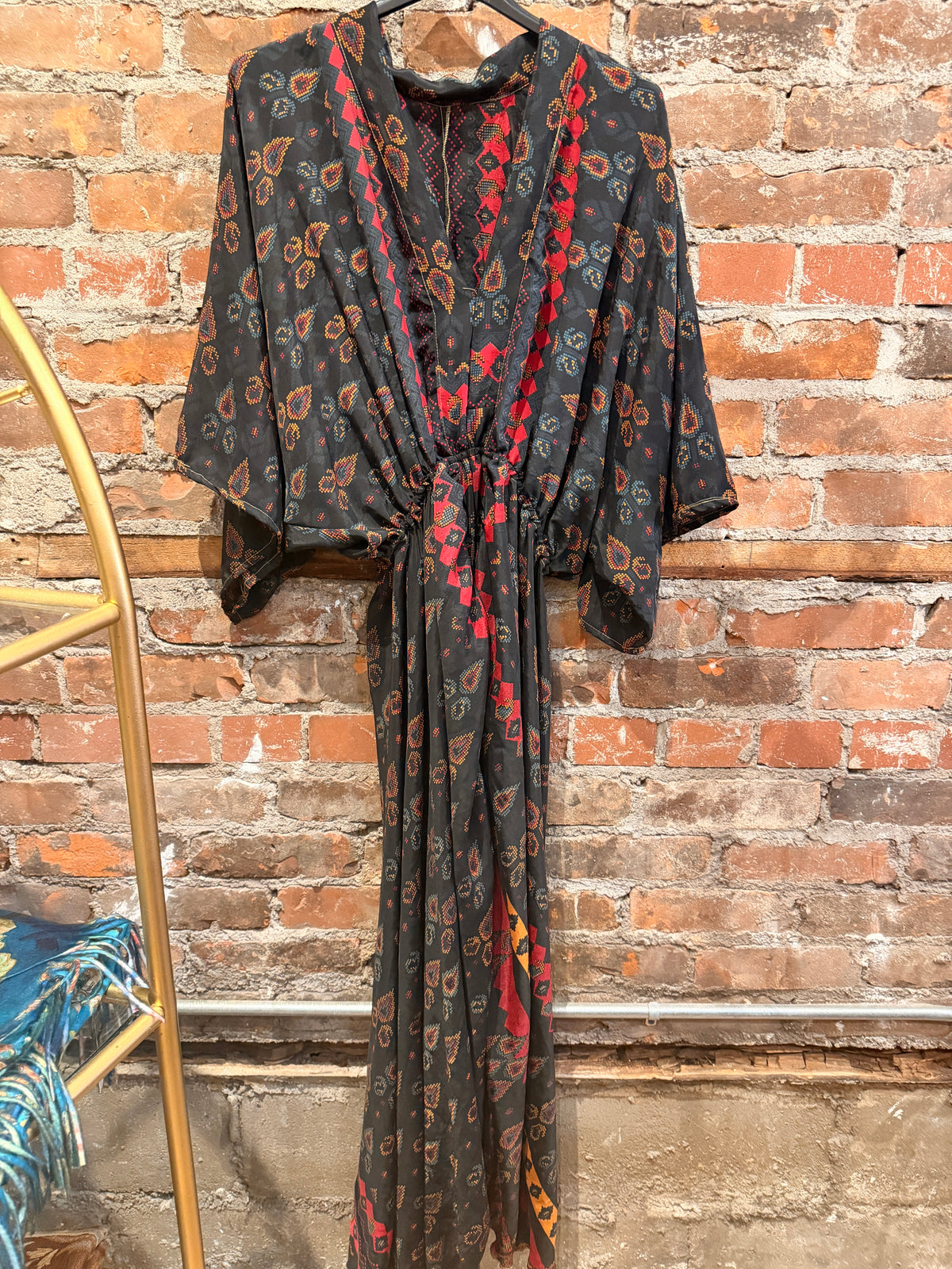 The Pheonix Dress- black/red