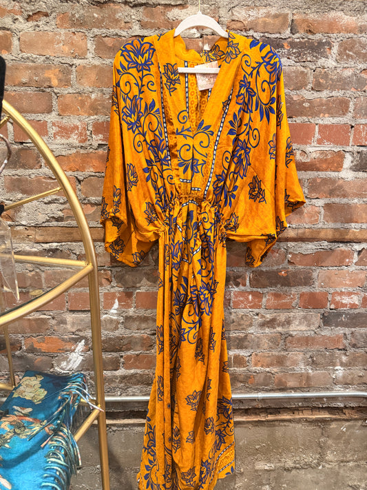 The Pheonix Dress-yellow/purple (Copy)