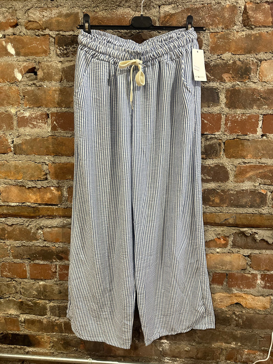 Striped pants- blue