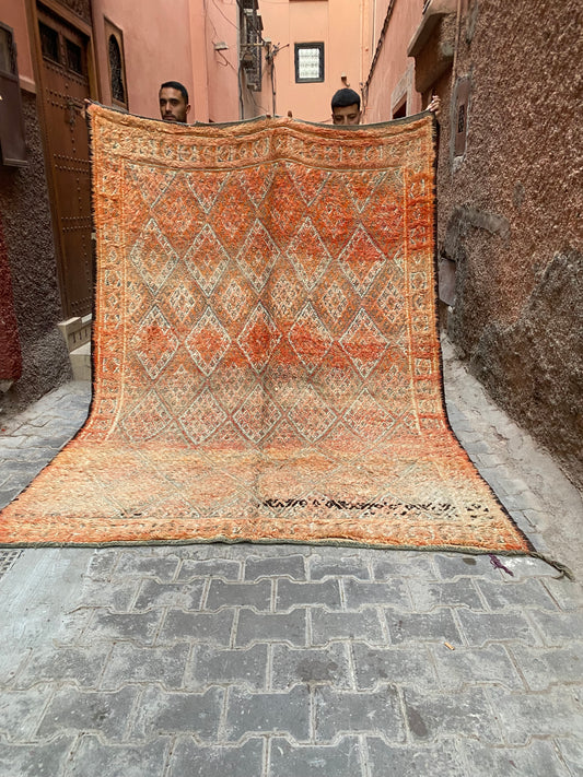 Pure wool handwoven Moroccan rug- Imane