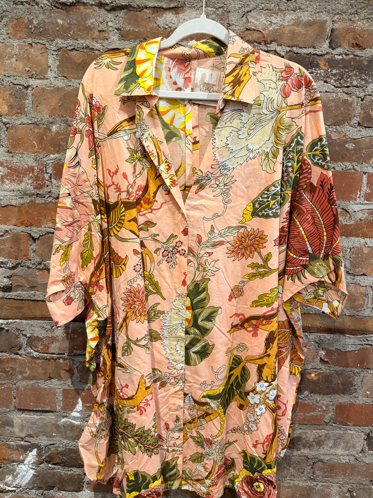 The Painters Shirt -pink/maroon