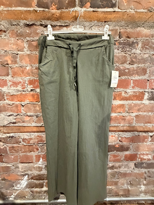 Magic Pants — Flare Leg — Army Green