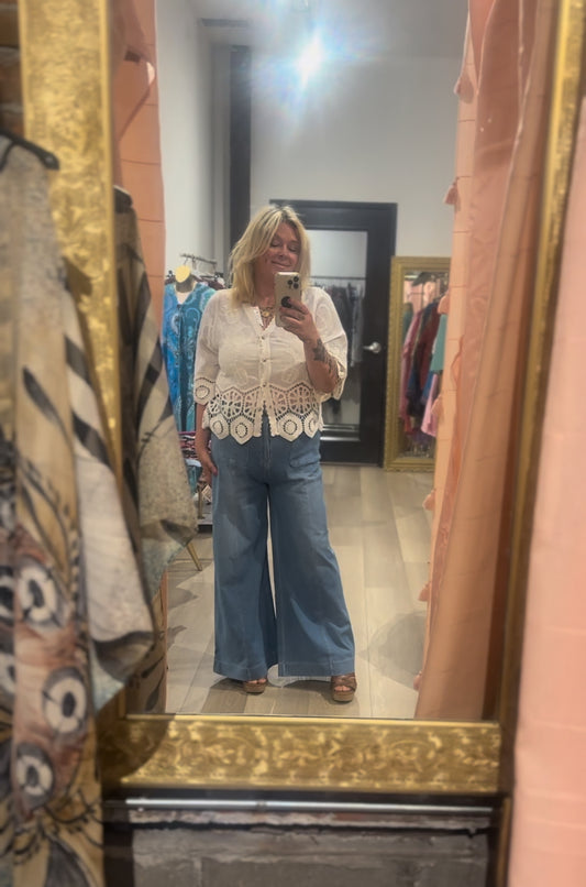 PJ Jeans -extra wide leg light wash