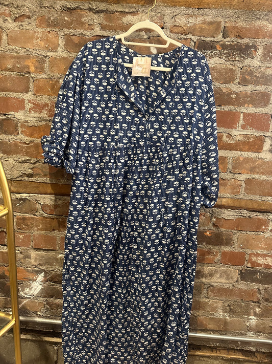 The Piper dress-indigo
