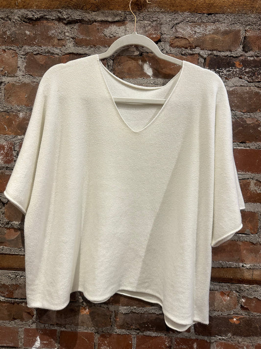 Cashmere feel kimono sweater- Cream