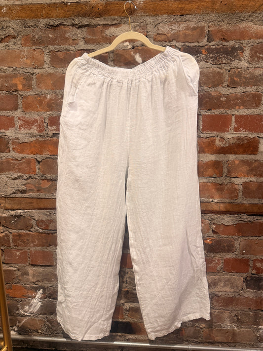 Linen trousers- beige